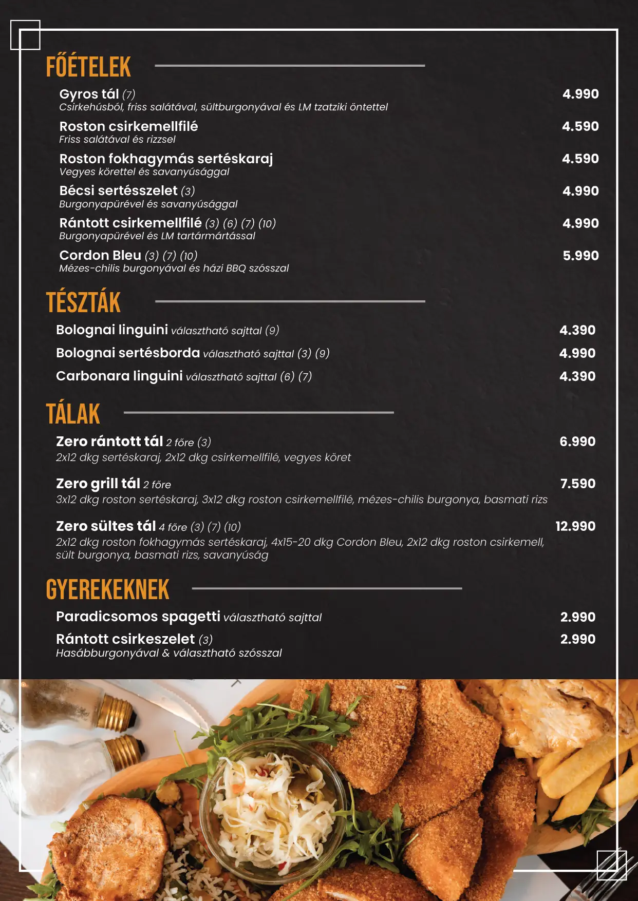 Zero menu #2